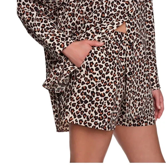 LOFT Leopard Print Pajama Set - Picture 3 of 3
